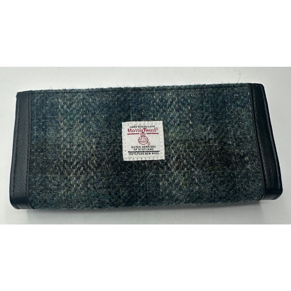Glen Appin of Scotland Harris Tweed Long Bute Coin Wallet Snap Slots Zip Pocket - Picture 3 of 10